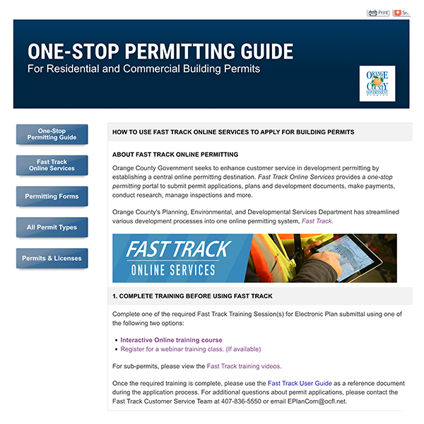One Stop Permitting Guide