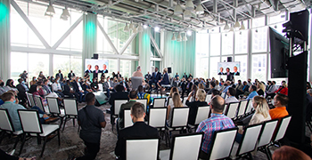 Image of a group of people attending a seminar