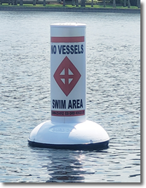 Image of bouy in a lake